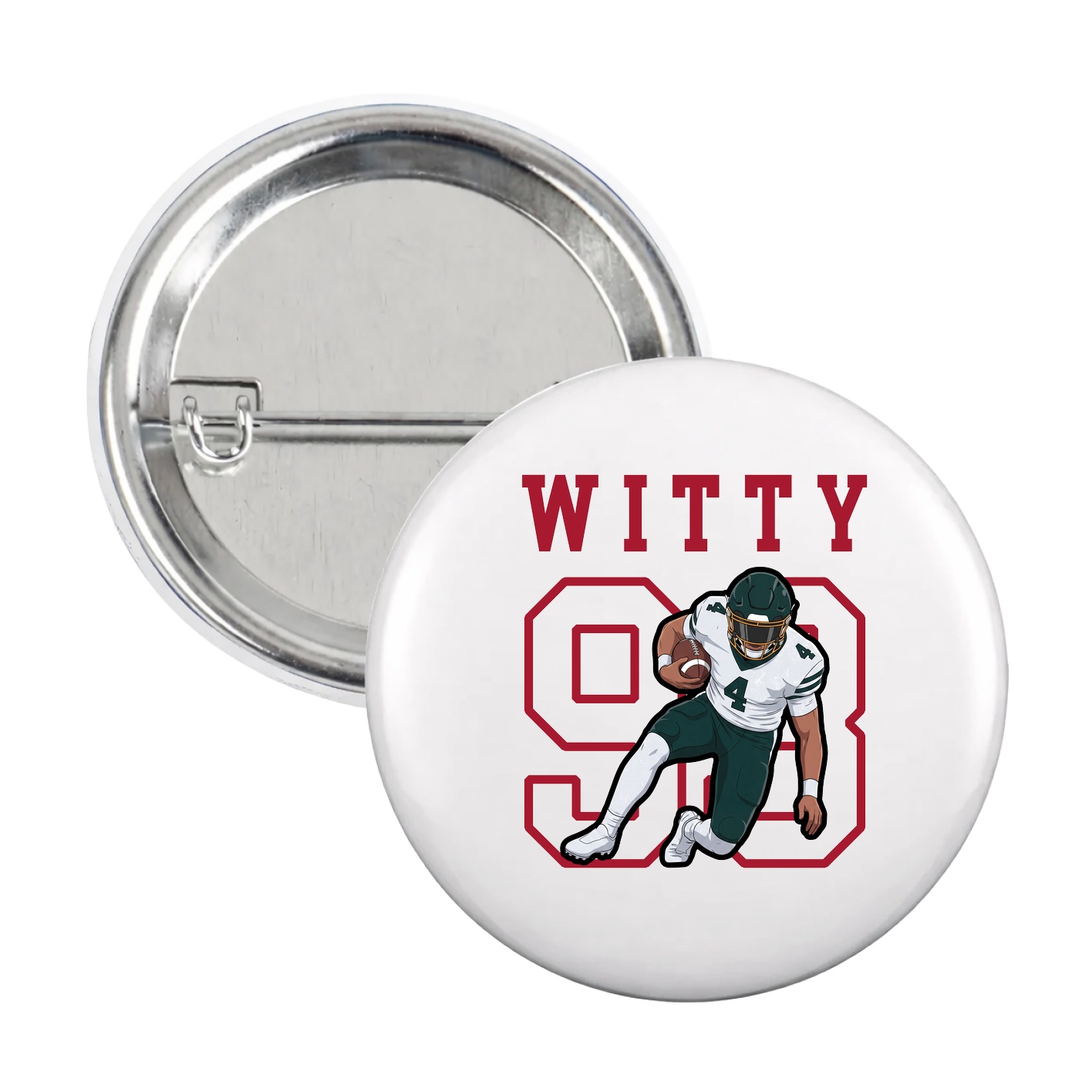 Game Day Button — Shirsey in White