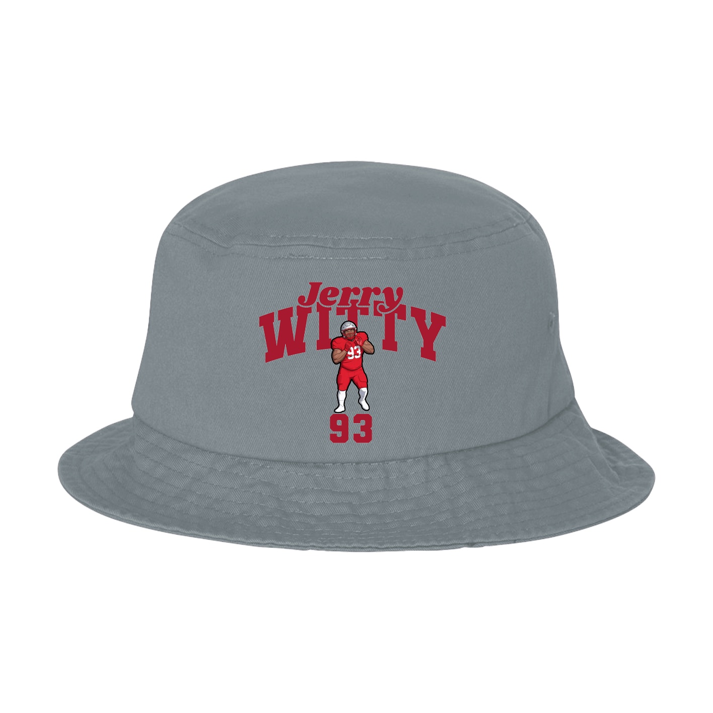 Bucket Cap — Signature Arch in Grey