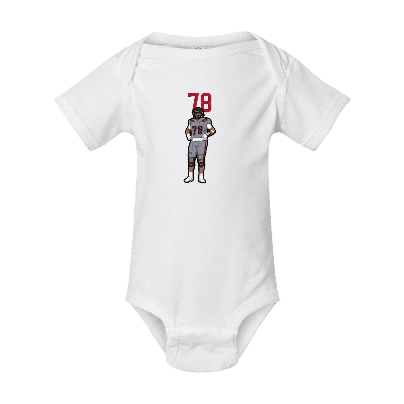 Baby Onesie — Number Top in White