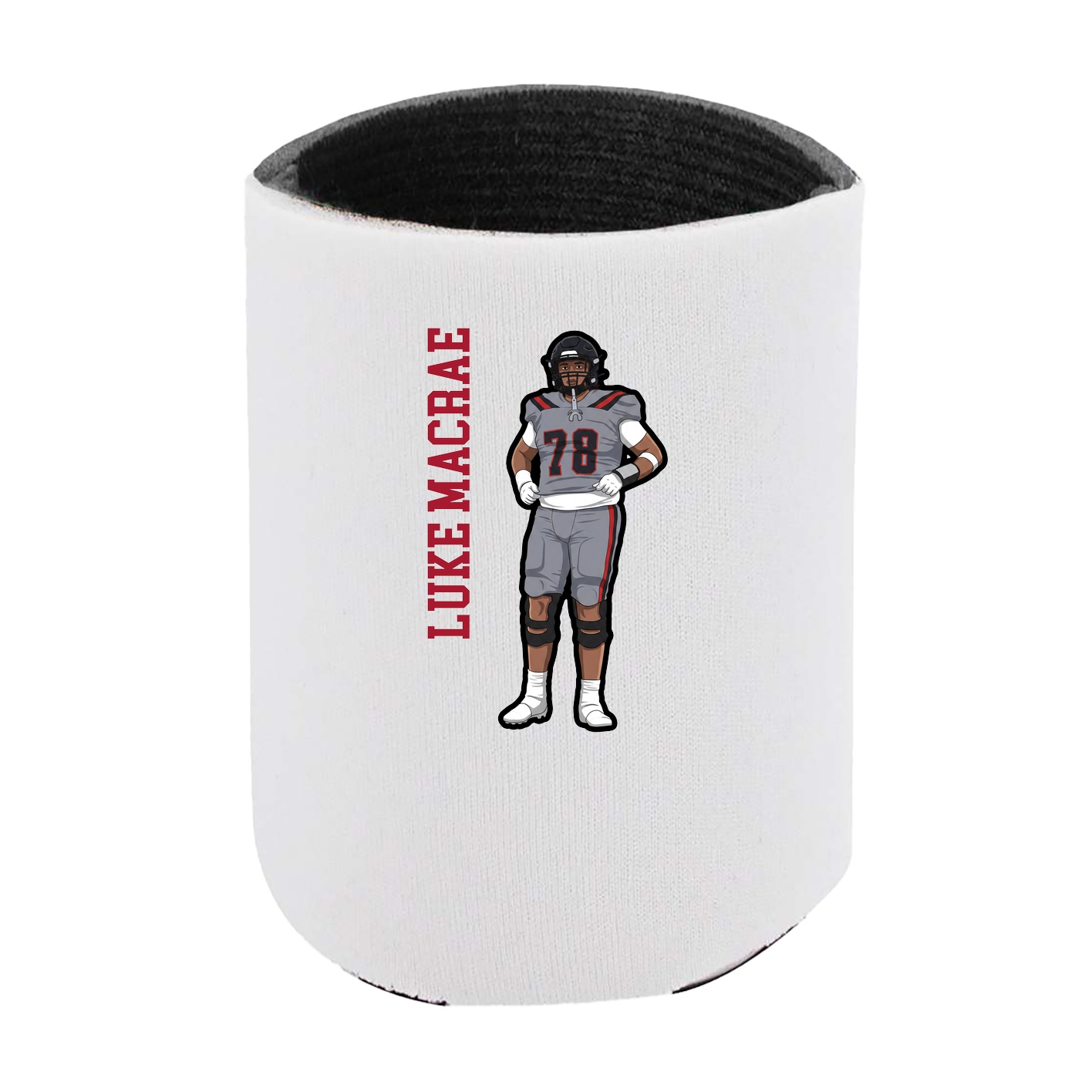 Can Holder — Name Vertical in White
