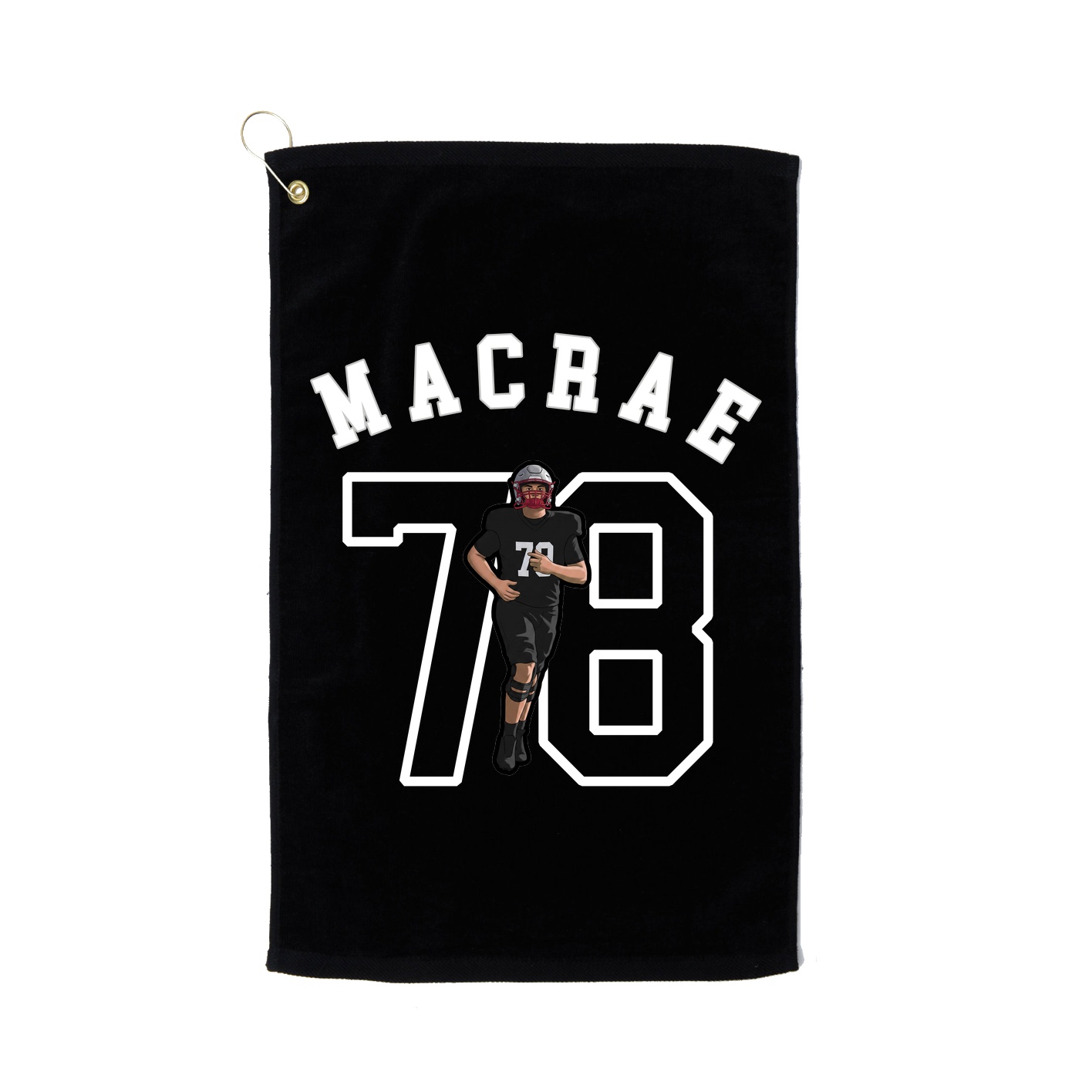 Golf Towel — Shirsey Arch in Black