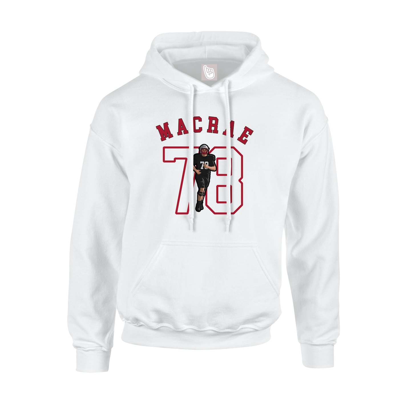Hoodie — Shirsey Arch in White