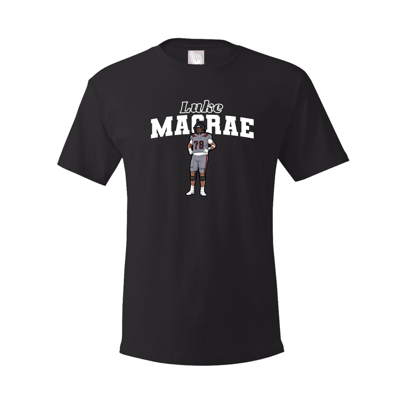 Youth Tee — Name Arch in Black