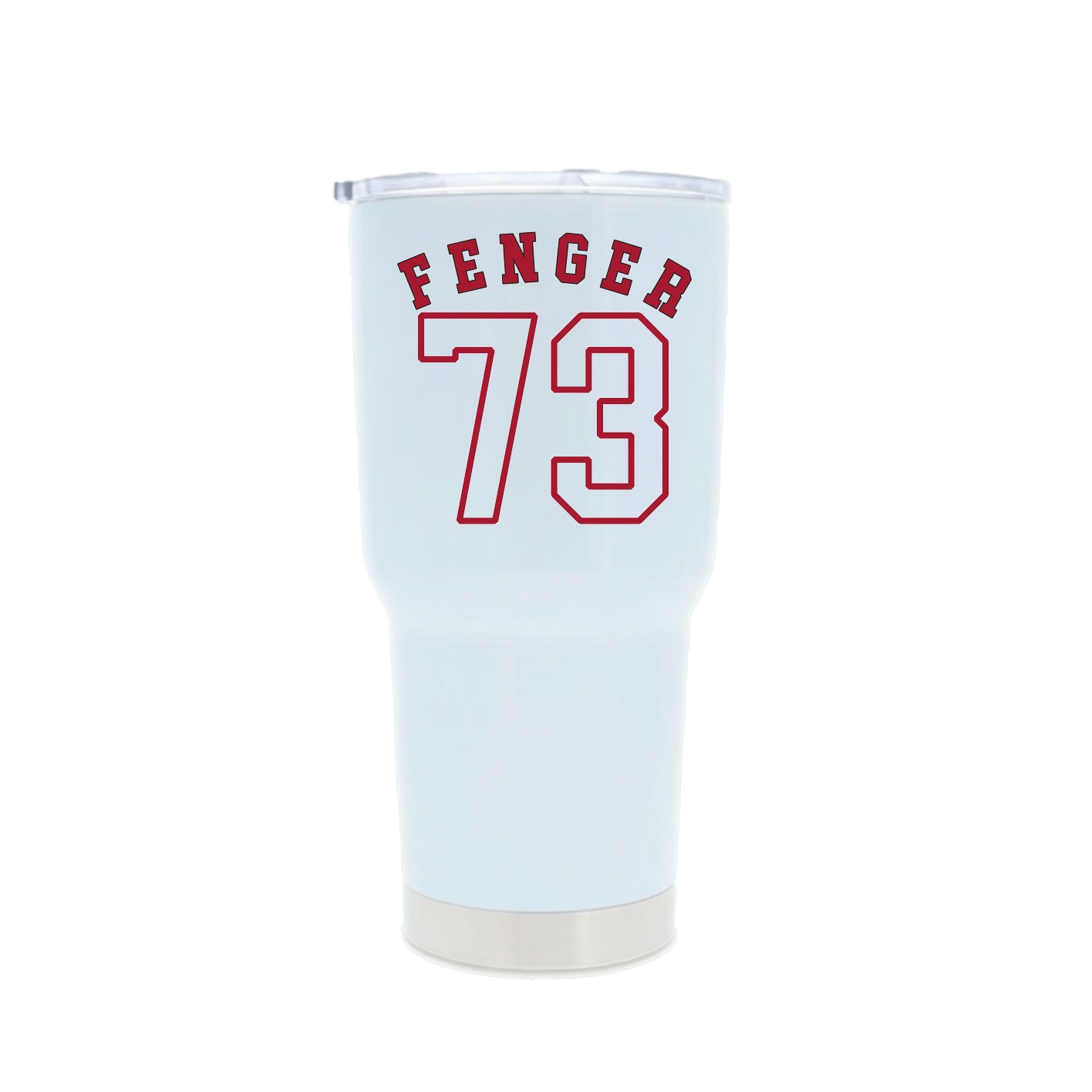 30oz Stainless Steel Tumbler — Shirsey Arch in White