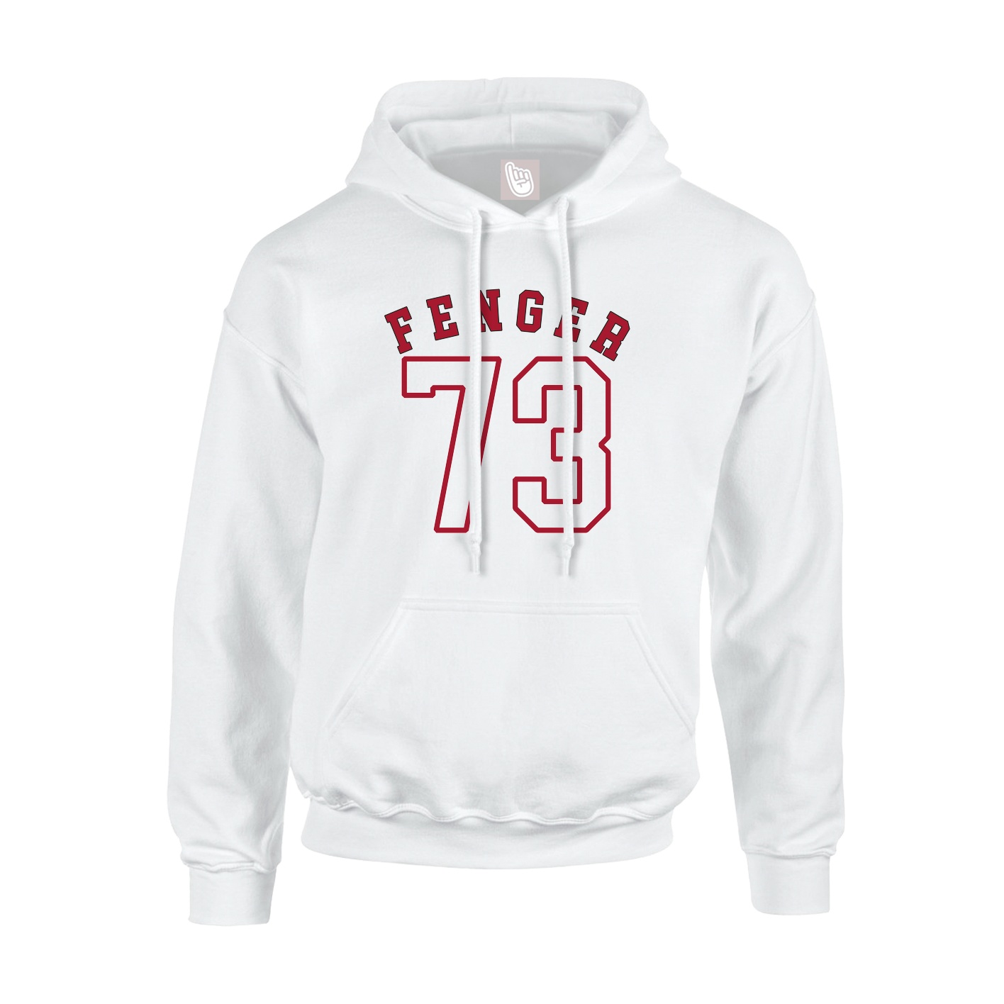 Hoodie — Shirsey Arch in White