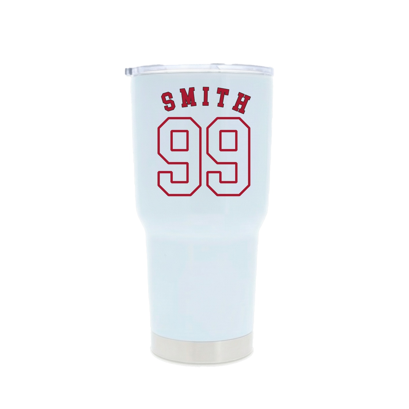 30oz Stainless Steel Tumbler — Shirsey Arch in White