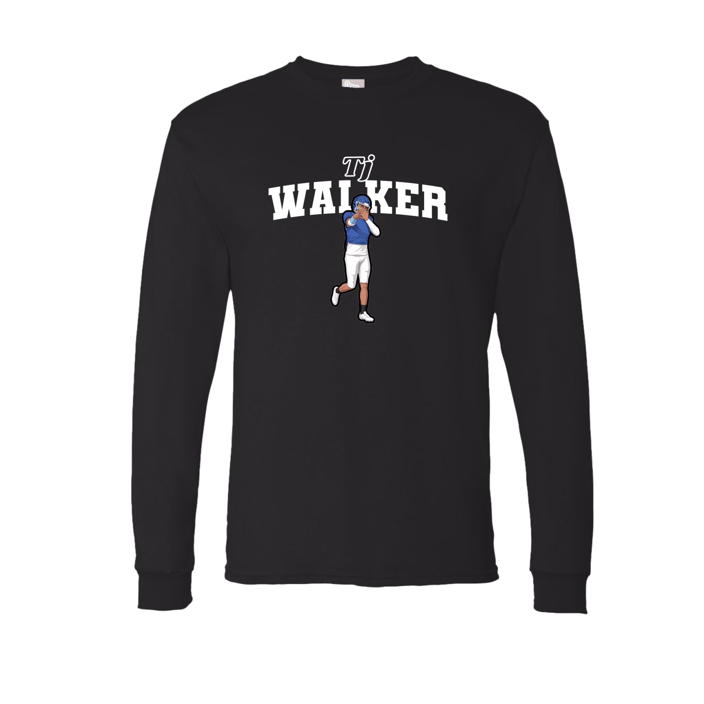 Long Sleeve Tee — Name Arch in Black