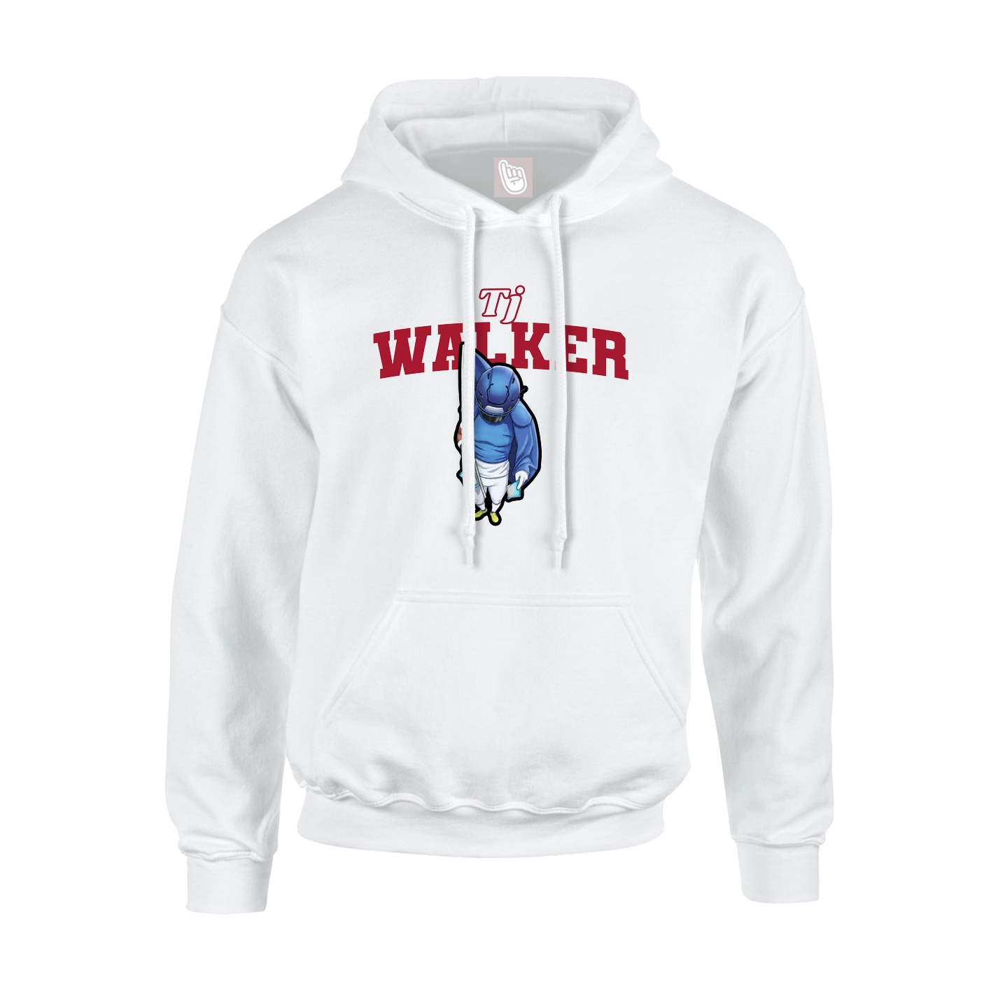 Hoodie — Name Arch in White
