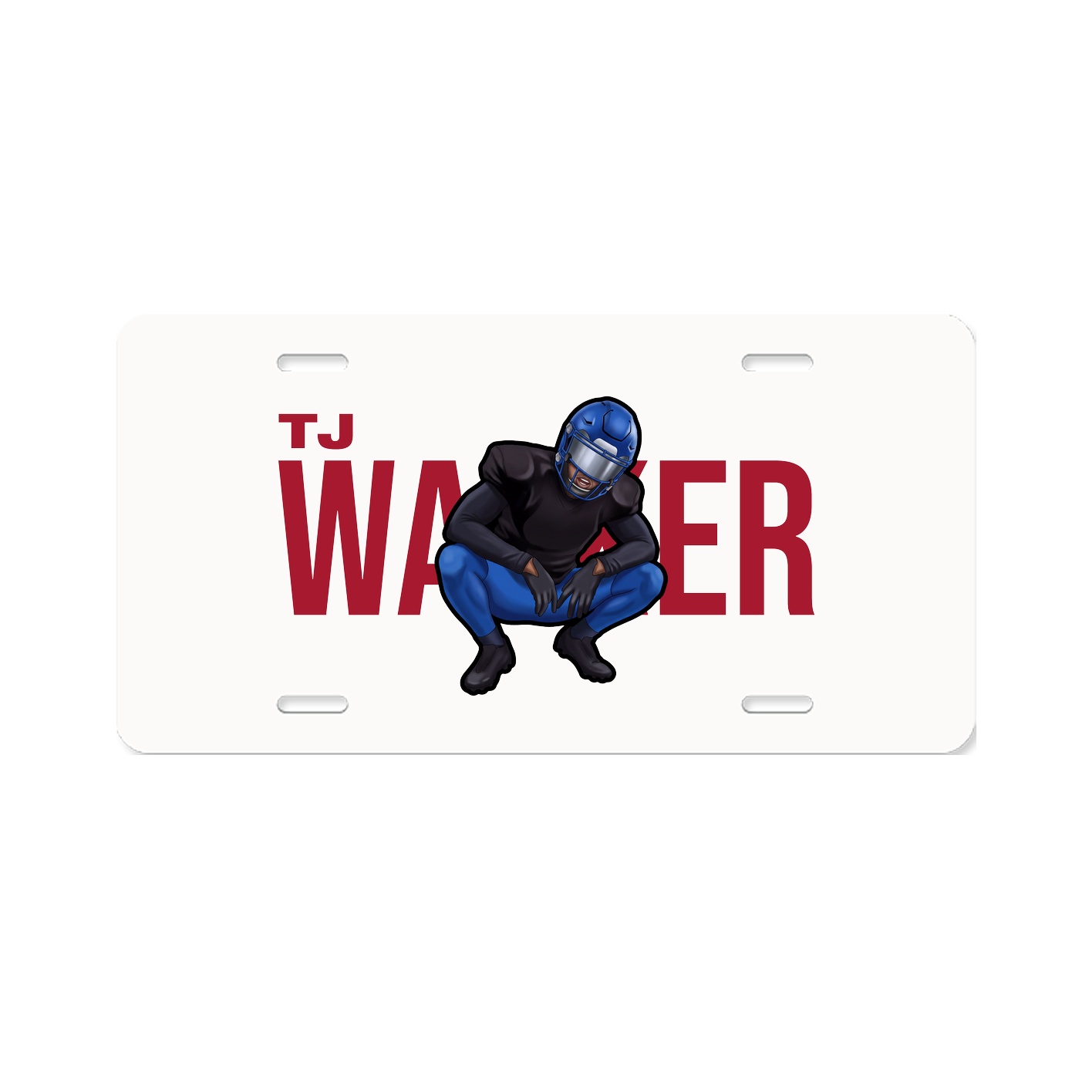 License Plate — Player Name in Classic