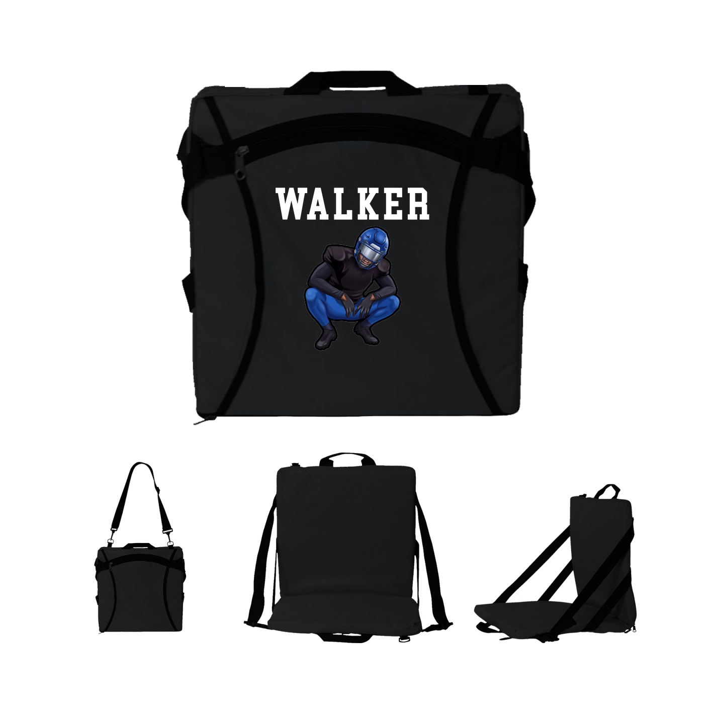 Folding Stadium Seat — Shirsey in Black