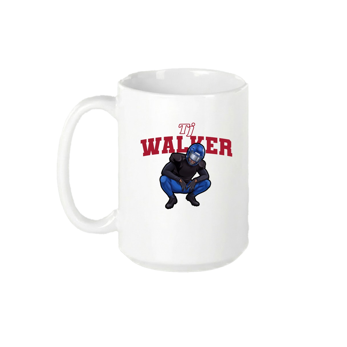 15oz Coffee Mug — Name Arch in White
