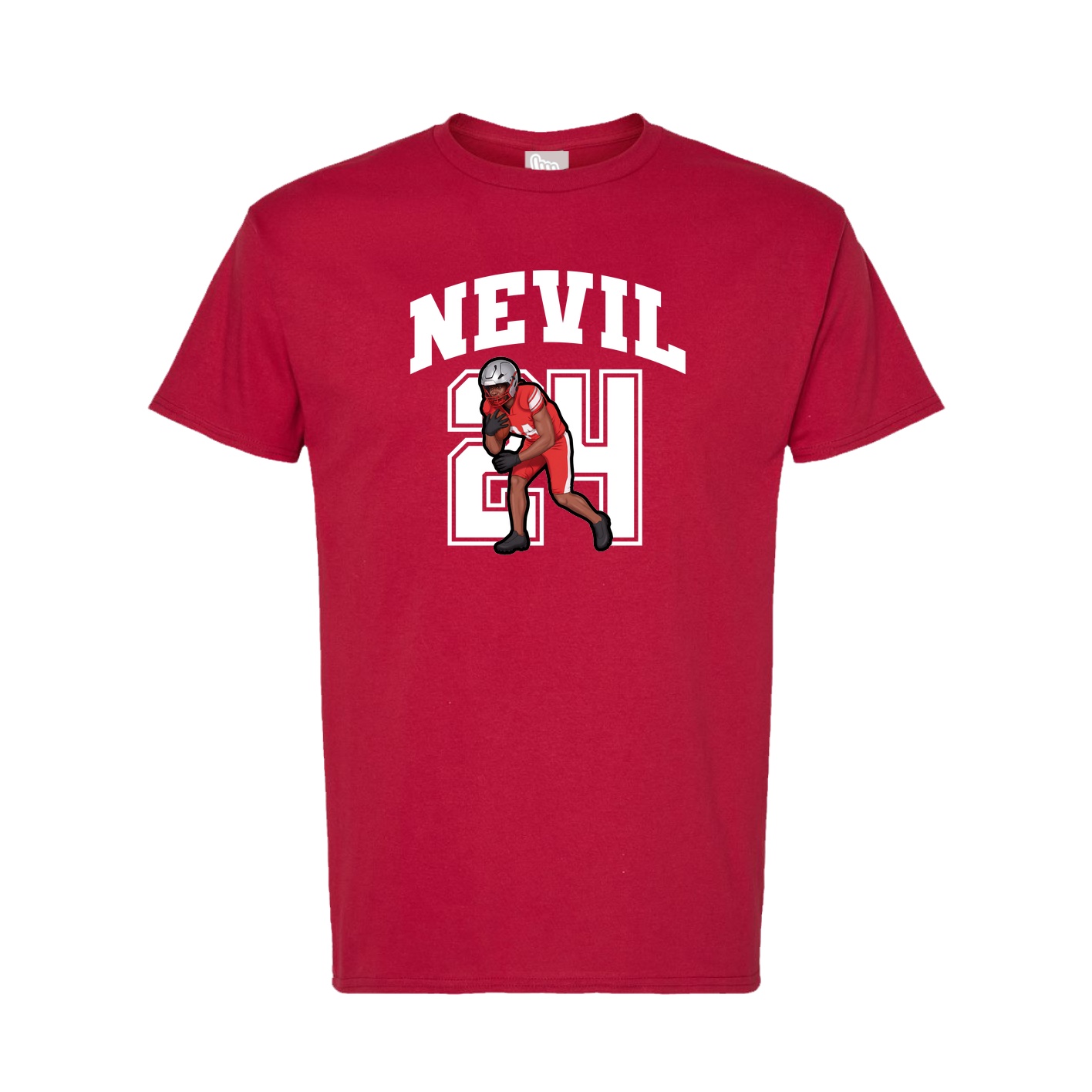 Tee — Number in Crimson