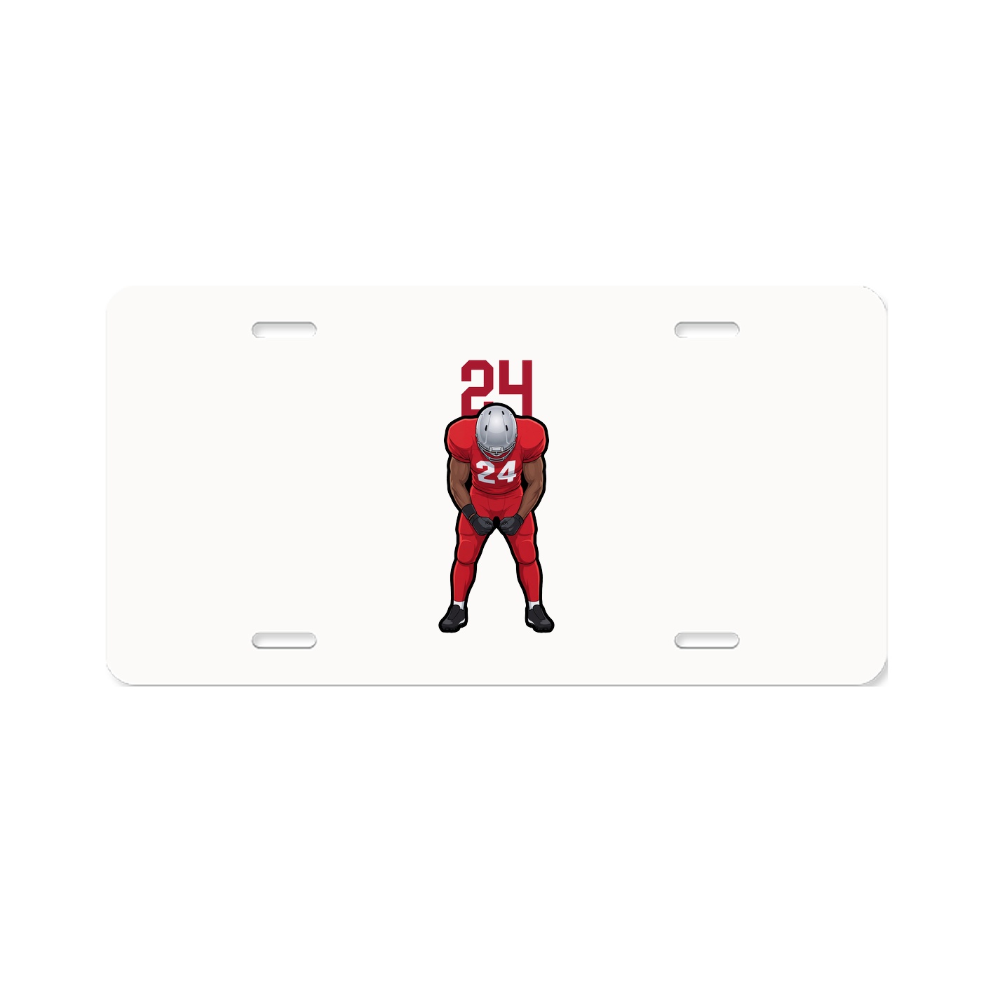 License Plate — Number Top in Classic