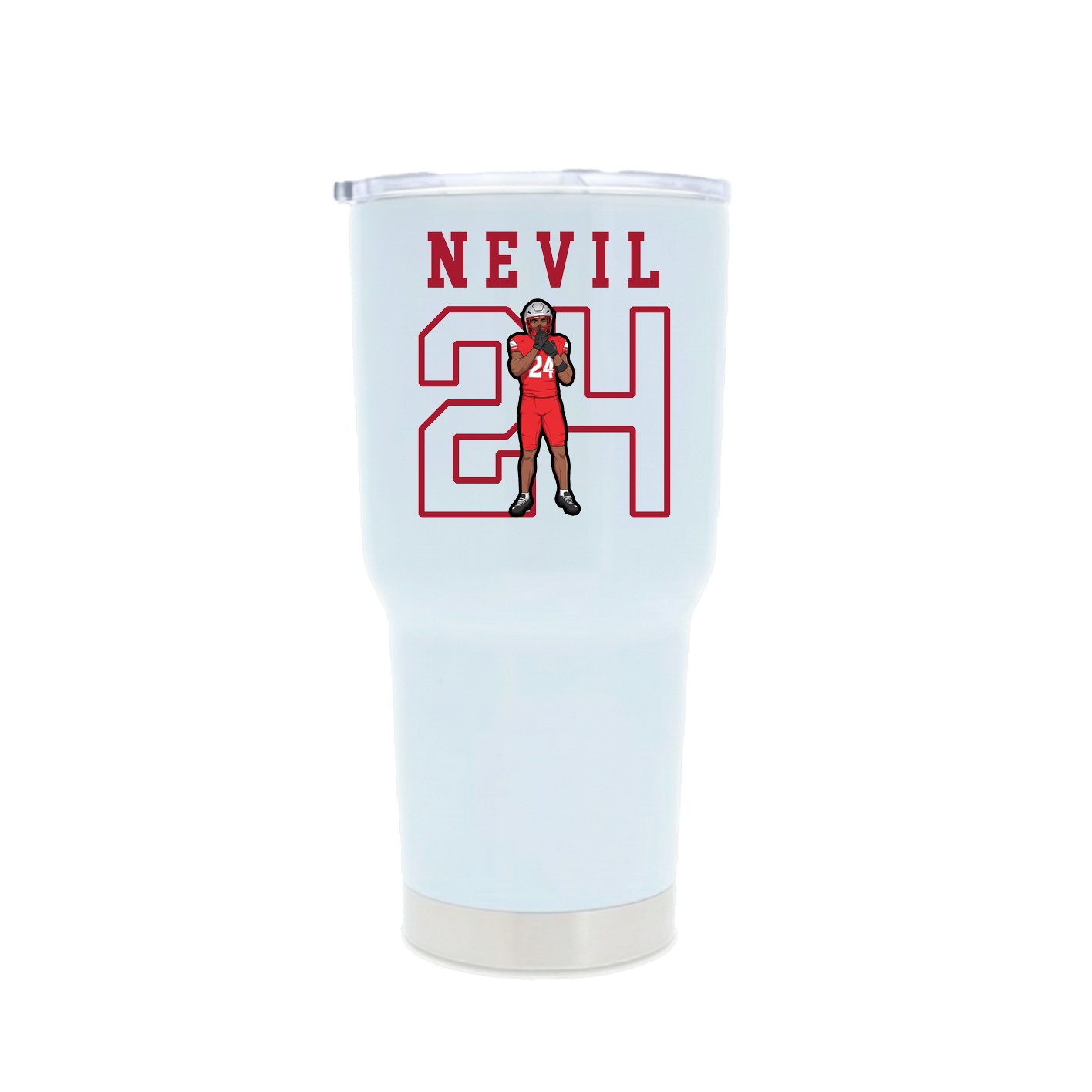30oz Stainless Steel Tumbler — Shirsey in White