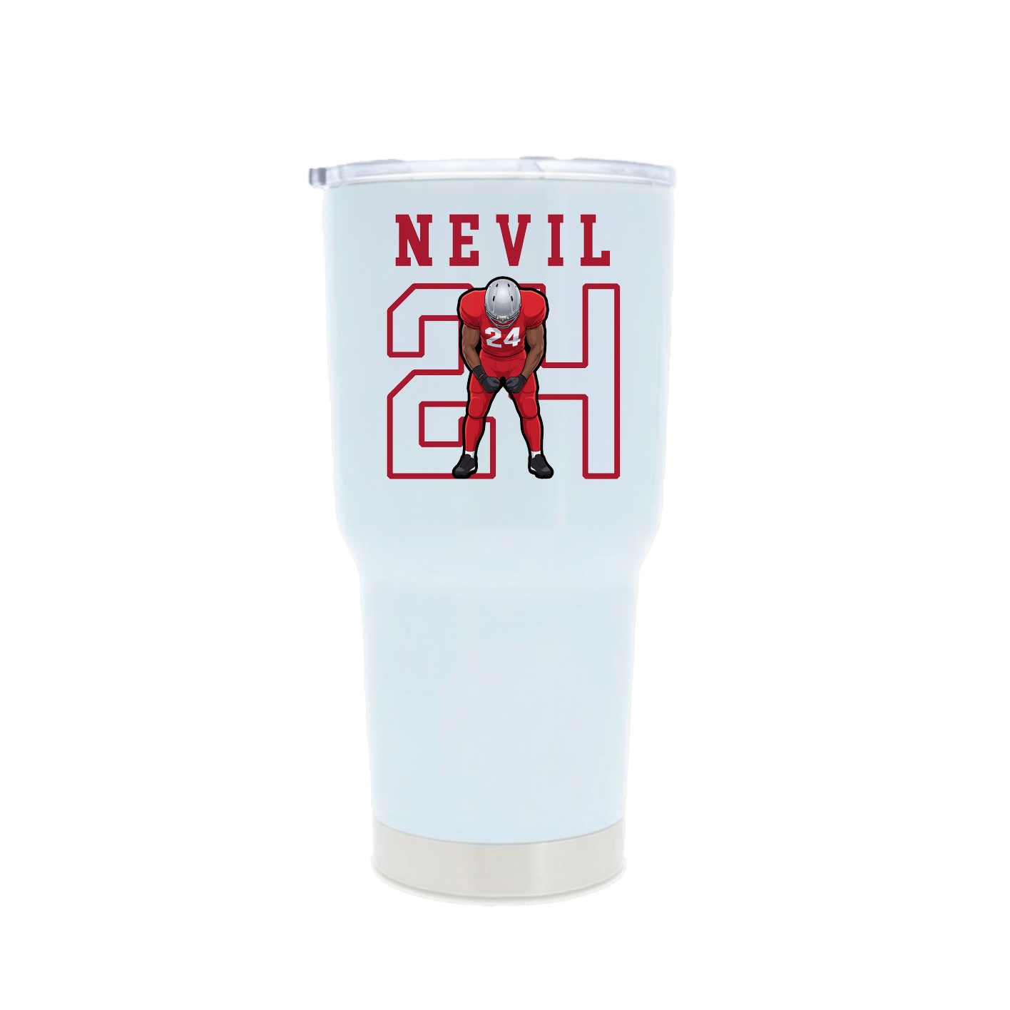 30oz Stainless Steel Tumbler — Shirsey in White