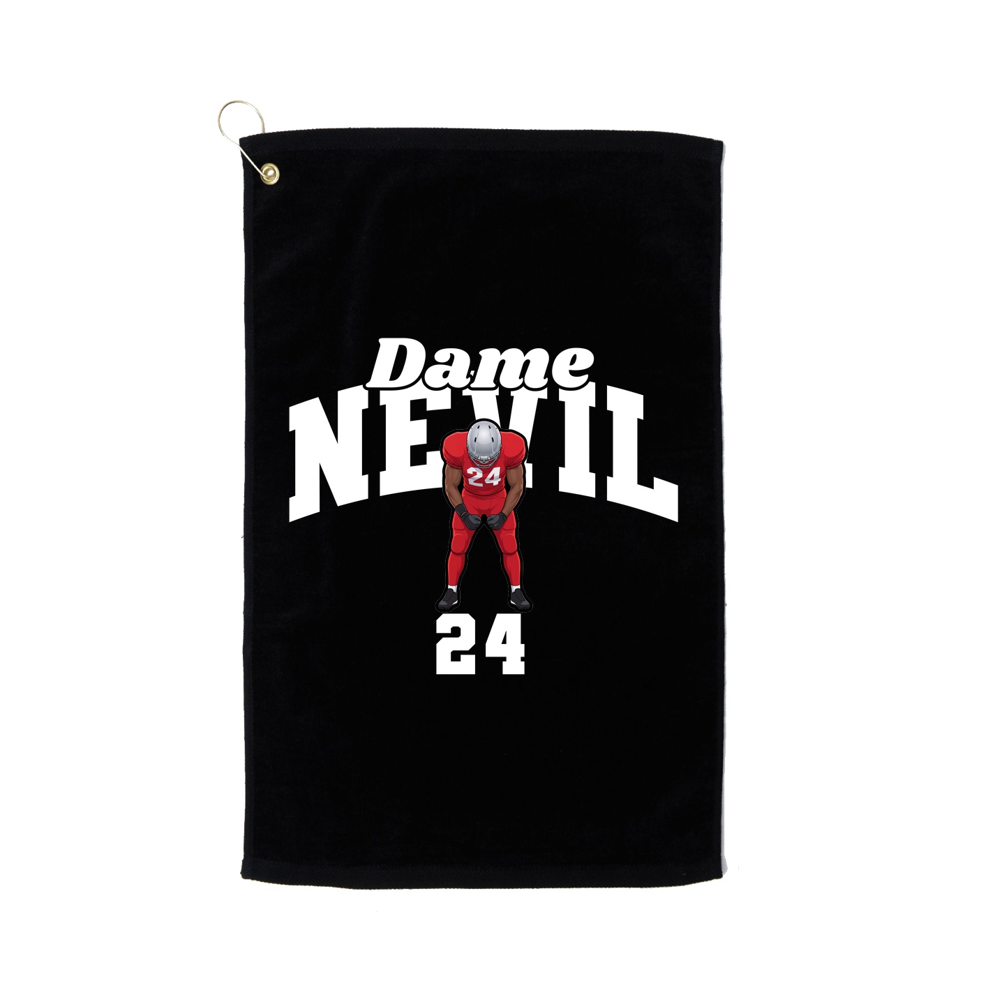 Golf Towel — Signature Arch in Black