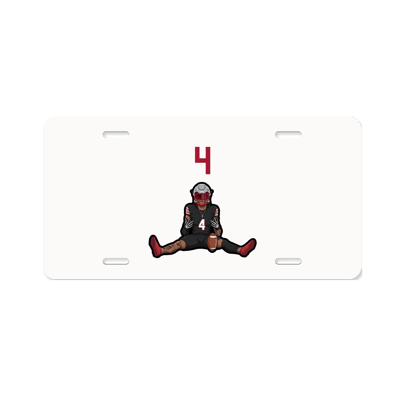 License Plate — Number Top in Classic