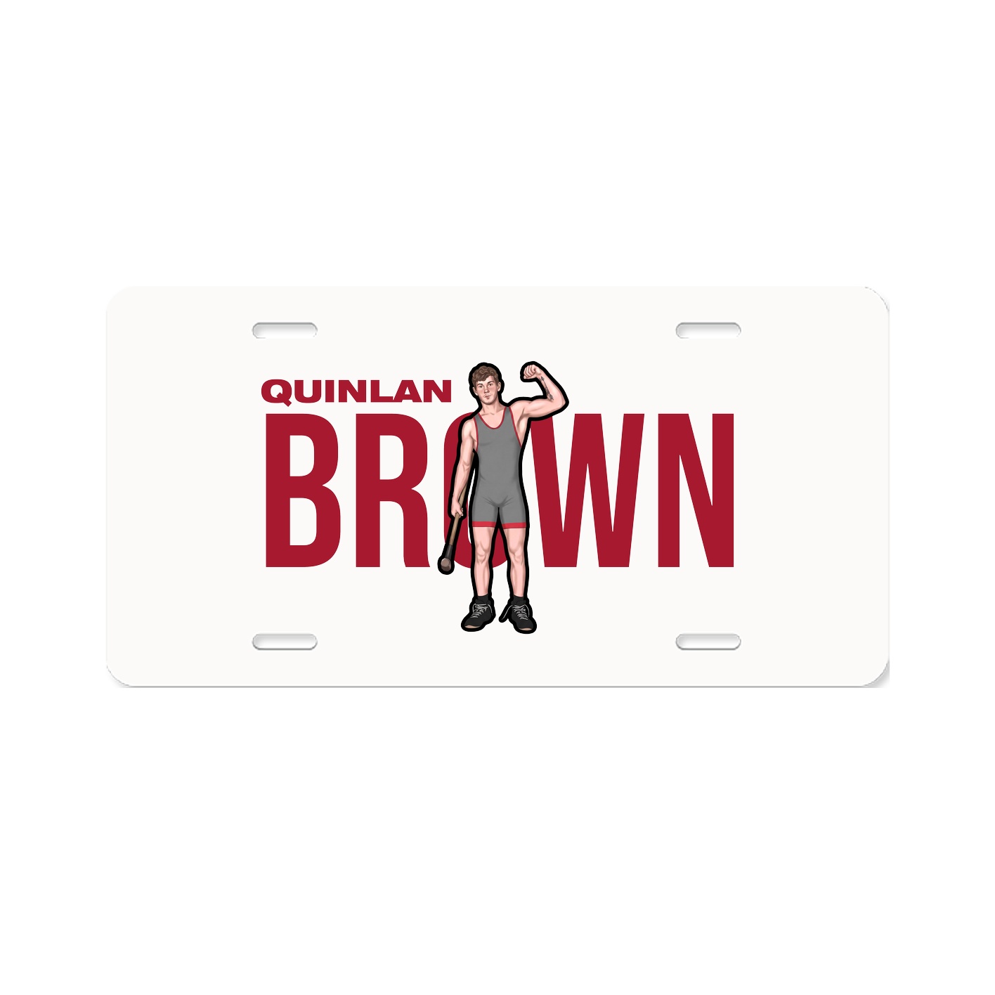 License Plate — Player Name in Classic