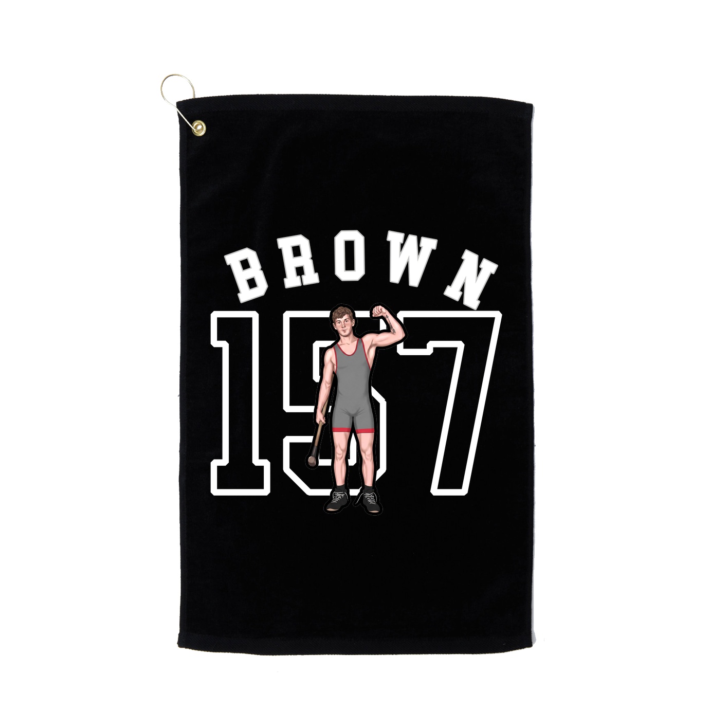 Golf Towel — Shirsey Arch in Black