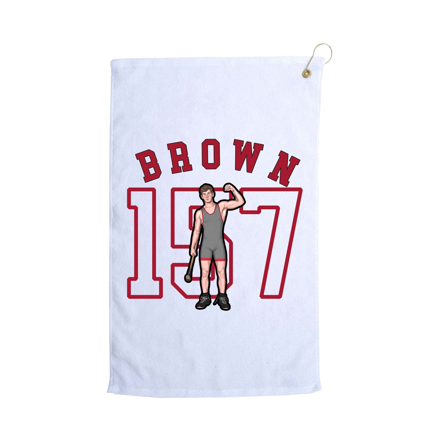 Golf Towel — Shirsey Arch in White