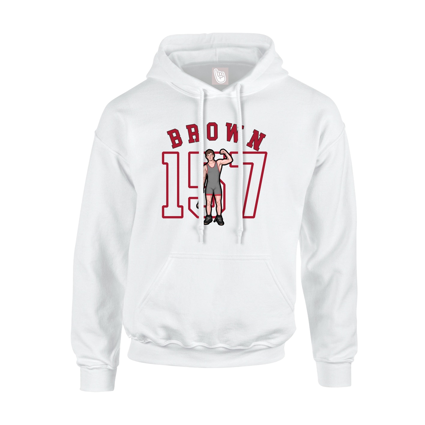 Youth Hoodie — Shirsey Arch in White