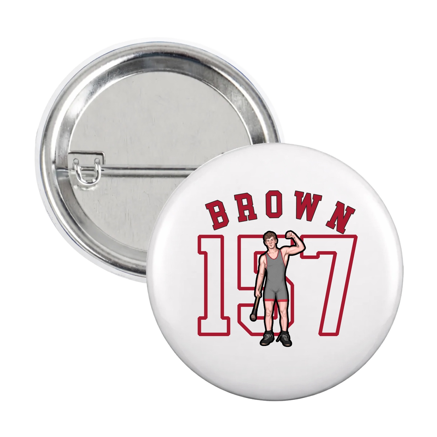 Game Day Button — Shirsey Arch in White