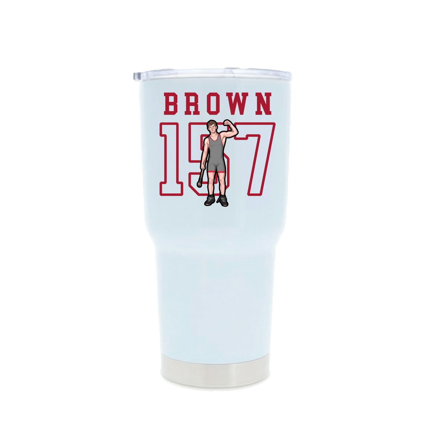 30oz Stainless Steel Tumbler — Shirsey in White