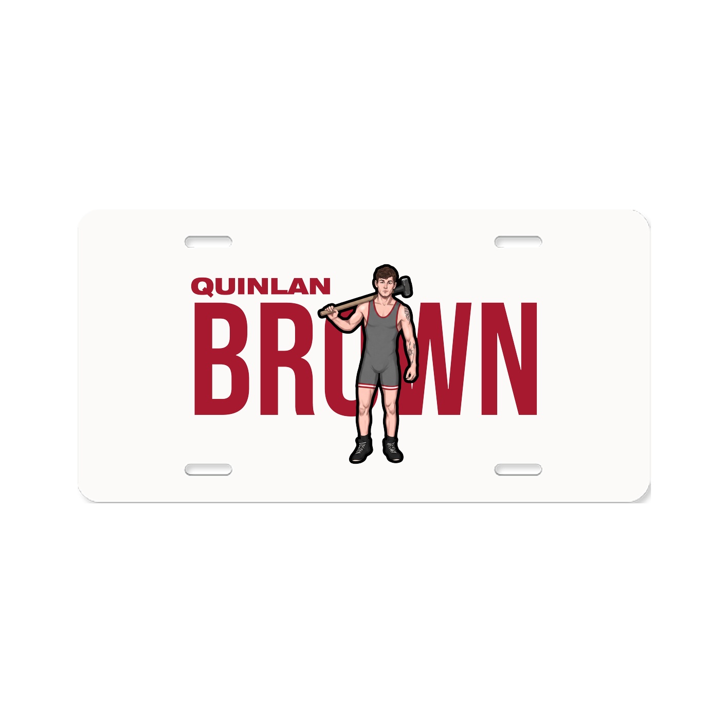License Plate — Player Name in Classic