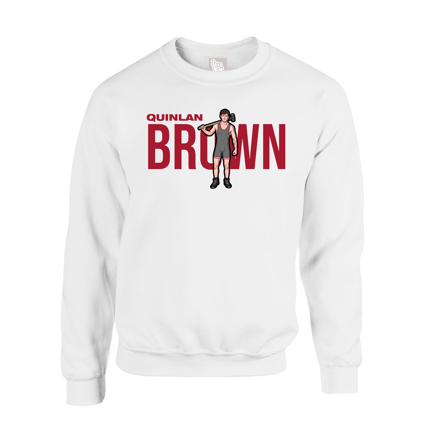Fleece Crew — Player Name in White