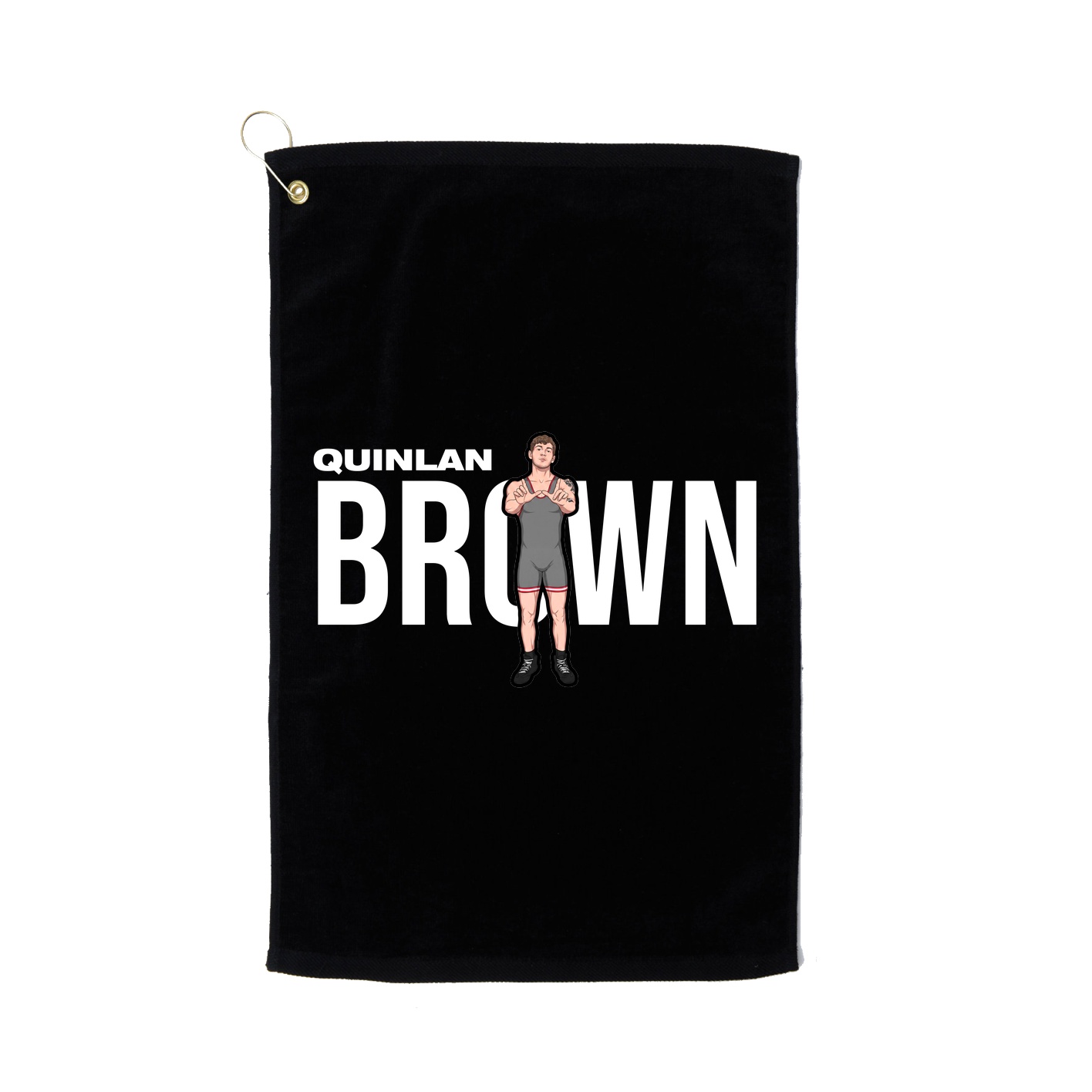 Golf Towel — Player Name in Black