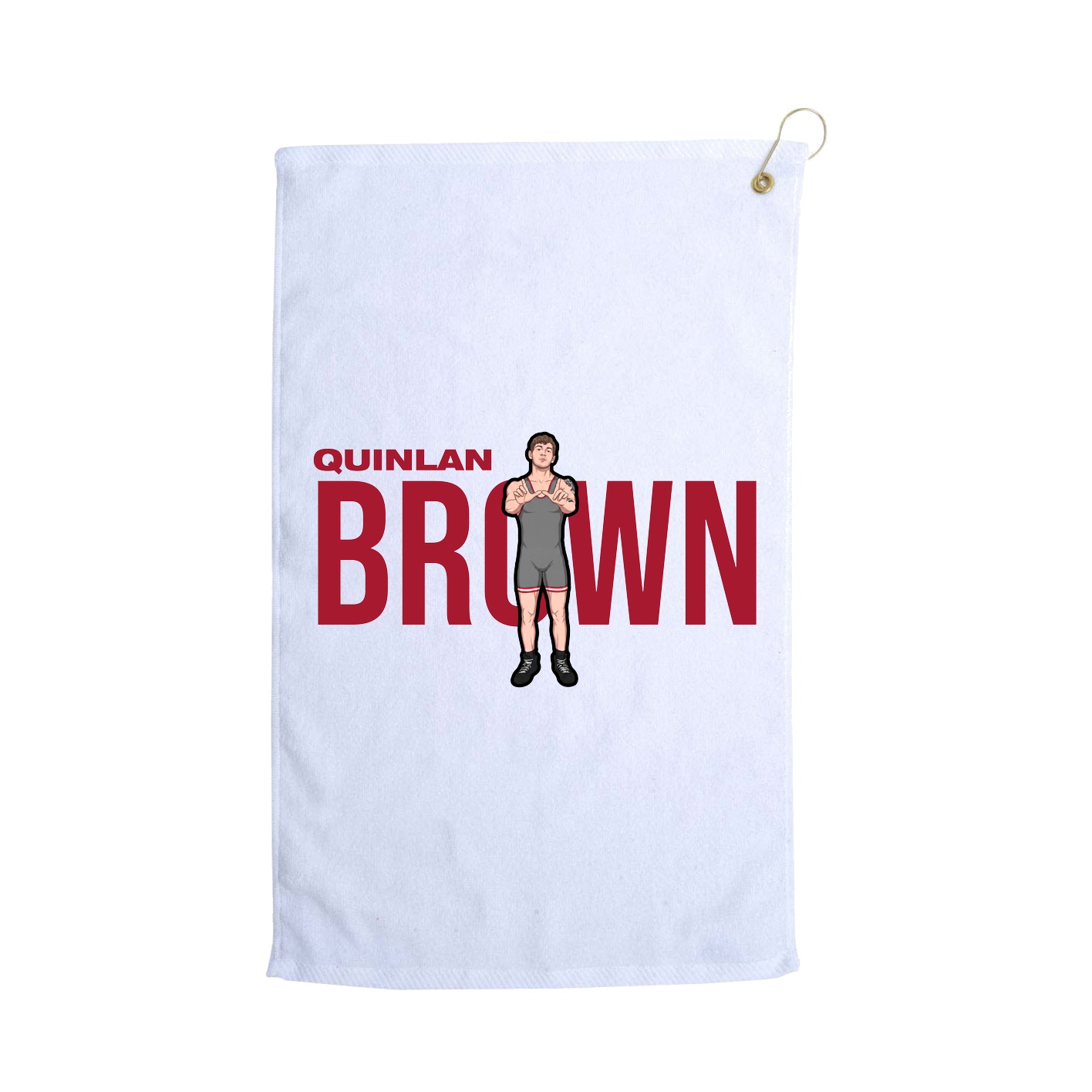 Golf Towel — Player Name in White