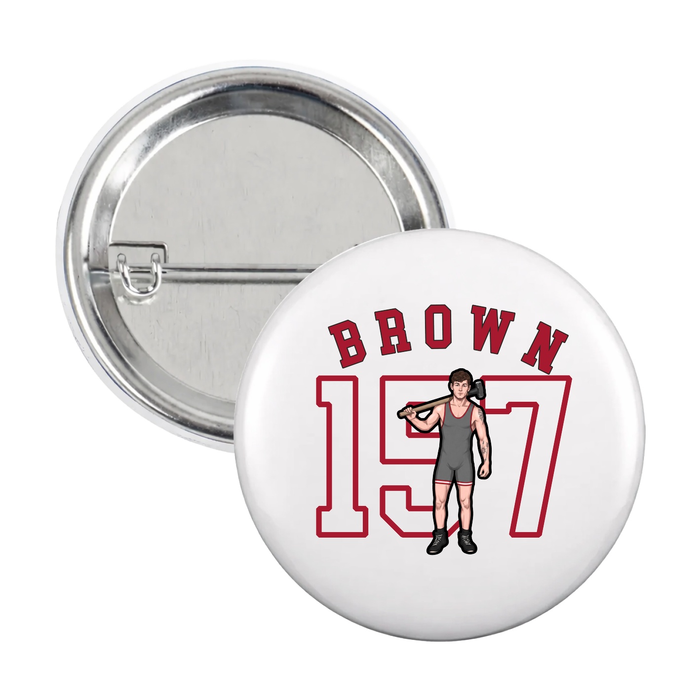Game Day Button — Shirsey Arch in White