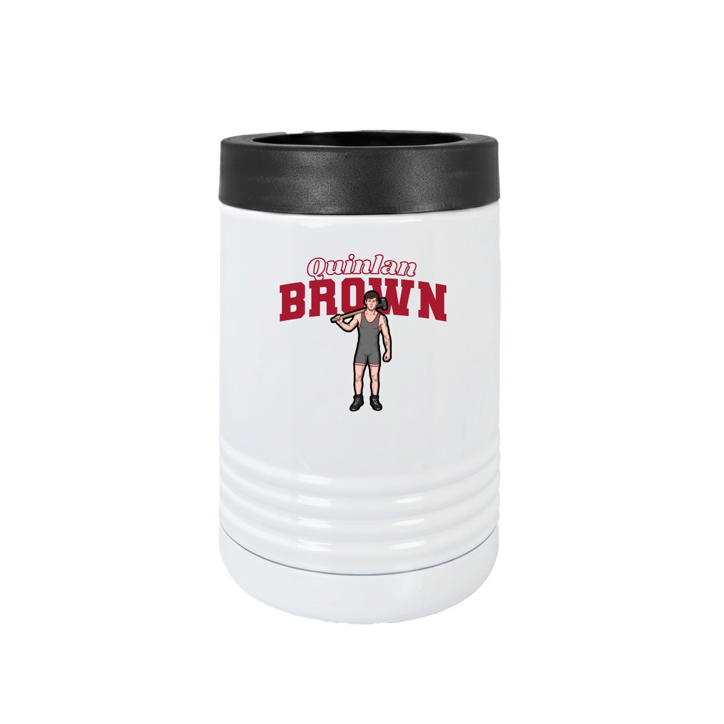 Beverage Holder — Name Arch in White