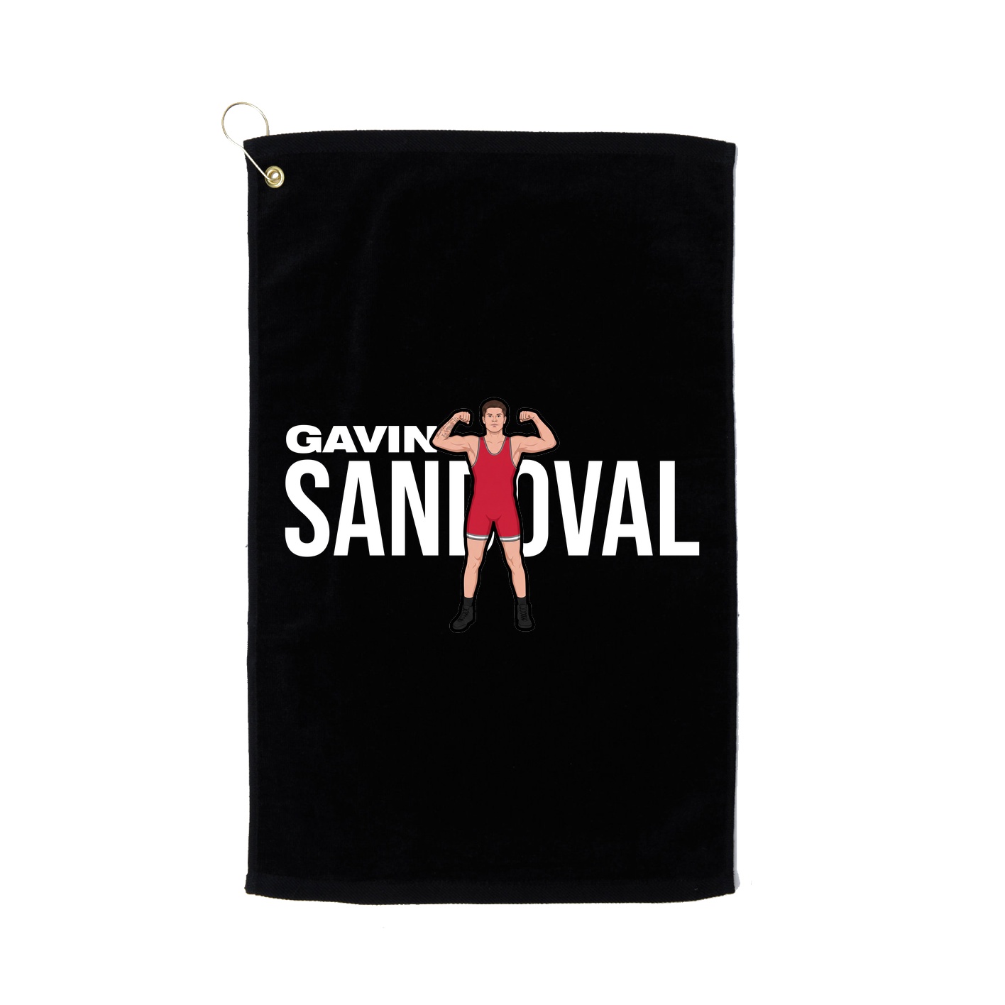 Golf Towel — Player Name in Black