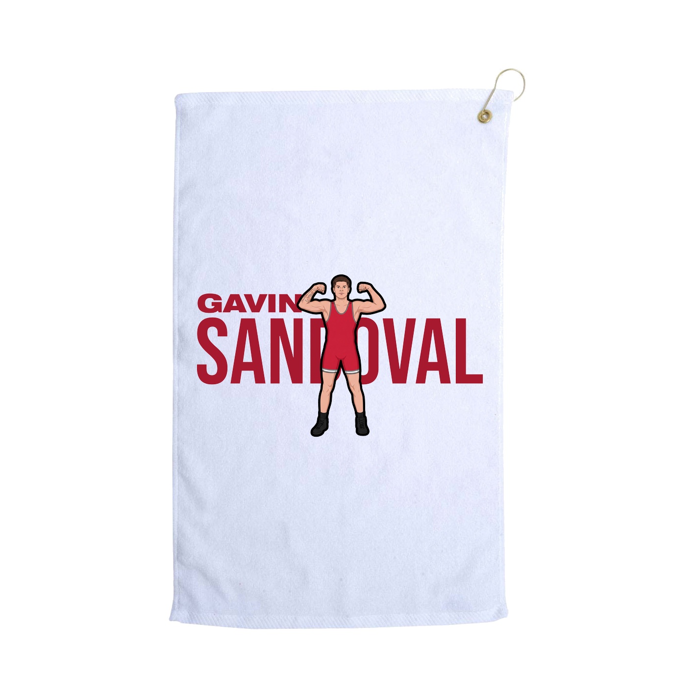 Golf Towel — Player Name in White