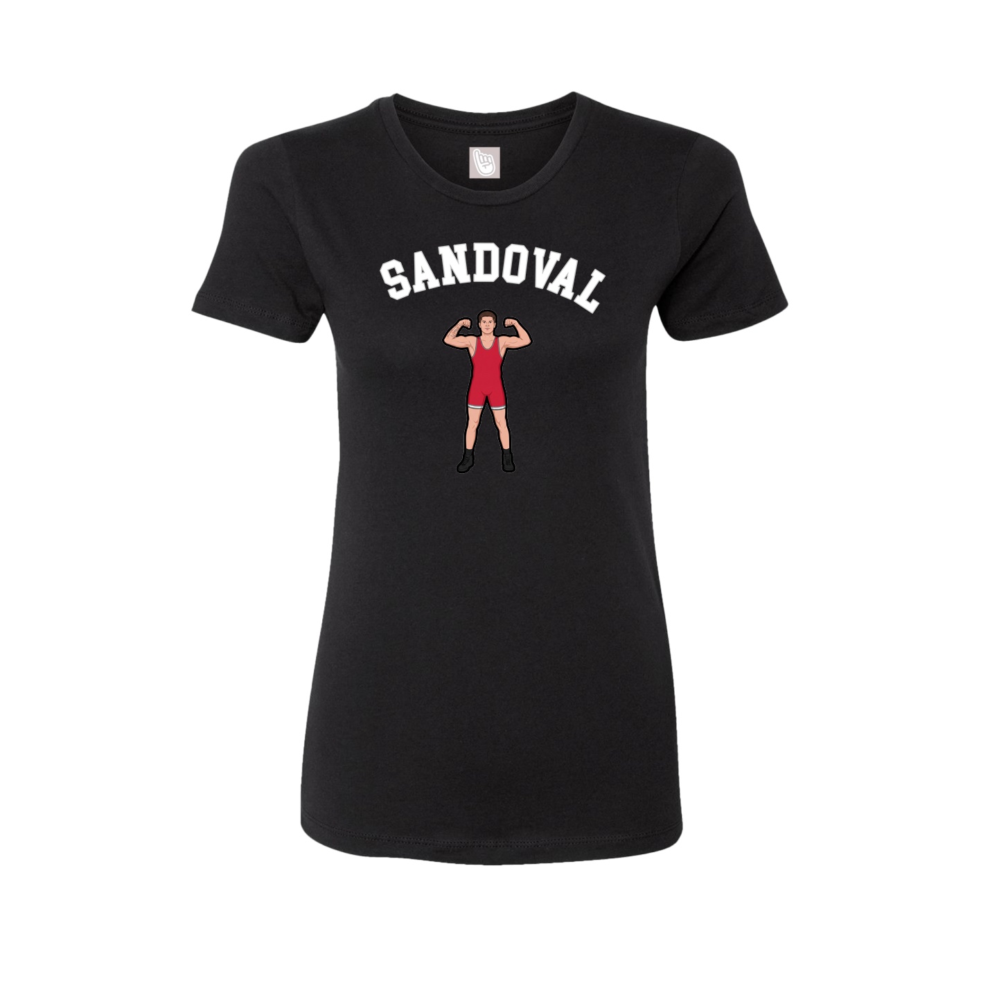 Fitted Women's Tee — Shirsey Arch in Black