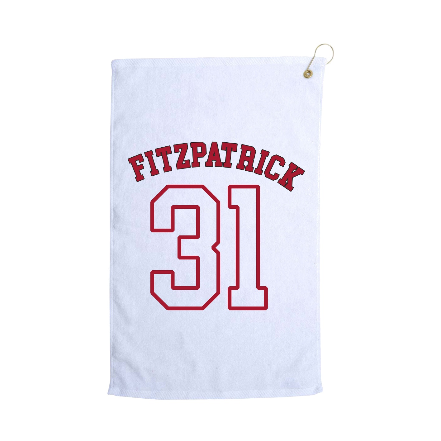 Golf Towel — Shirsey Arch in White