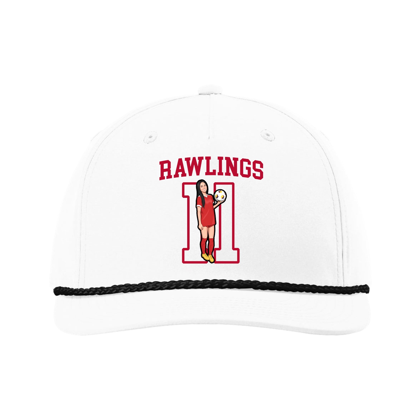 Five-Panel Classic Rope Cap — Shirsey in White