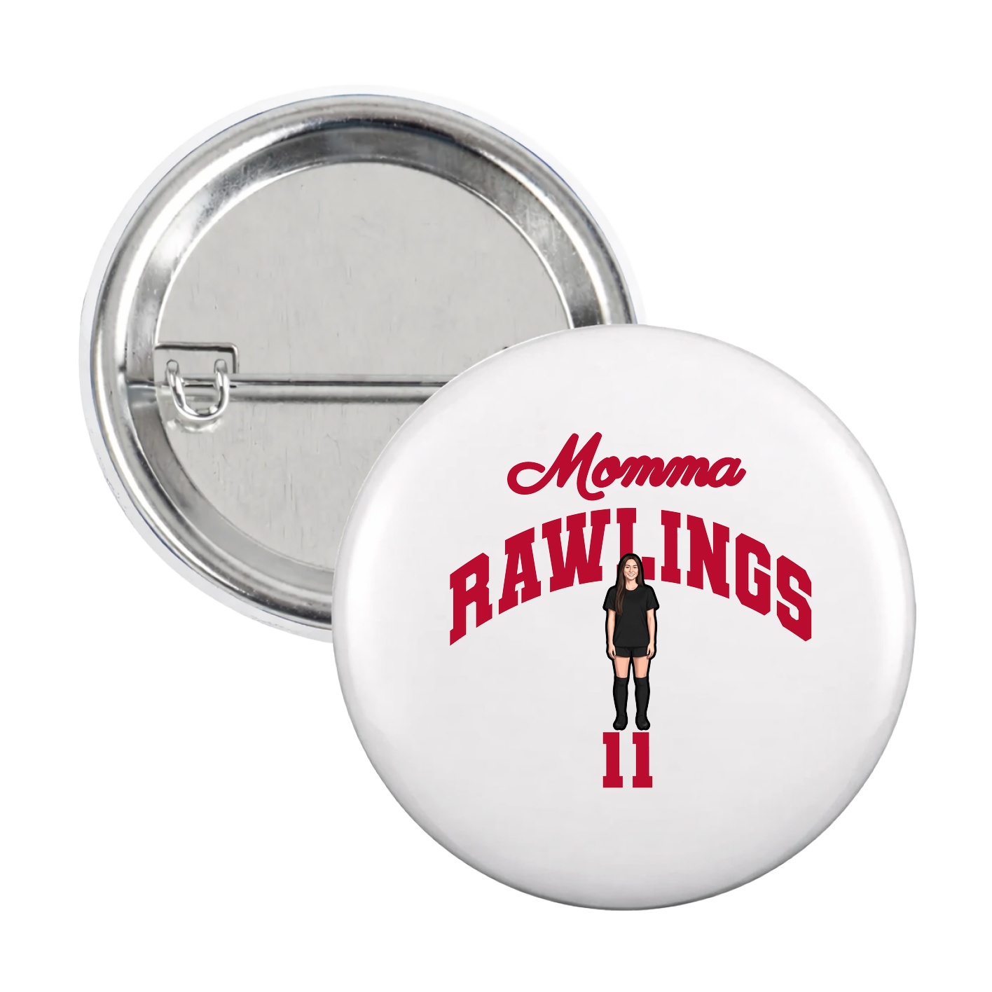 Game Day Button — Mothers Day Arch in White