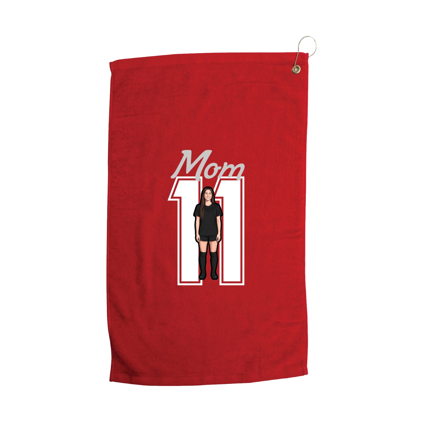 Golf Towel — Mothers Day Shirsey in Red
