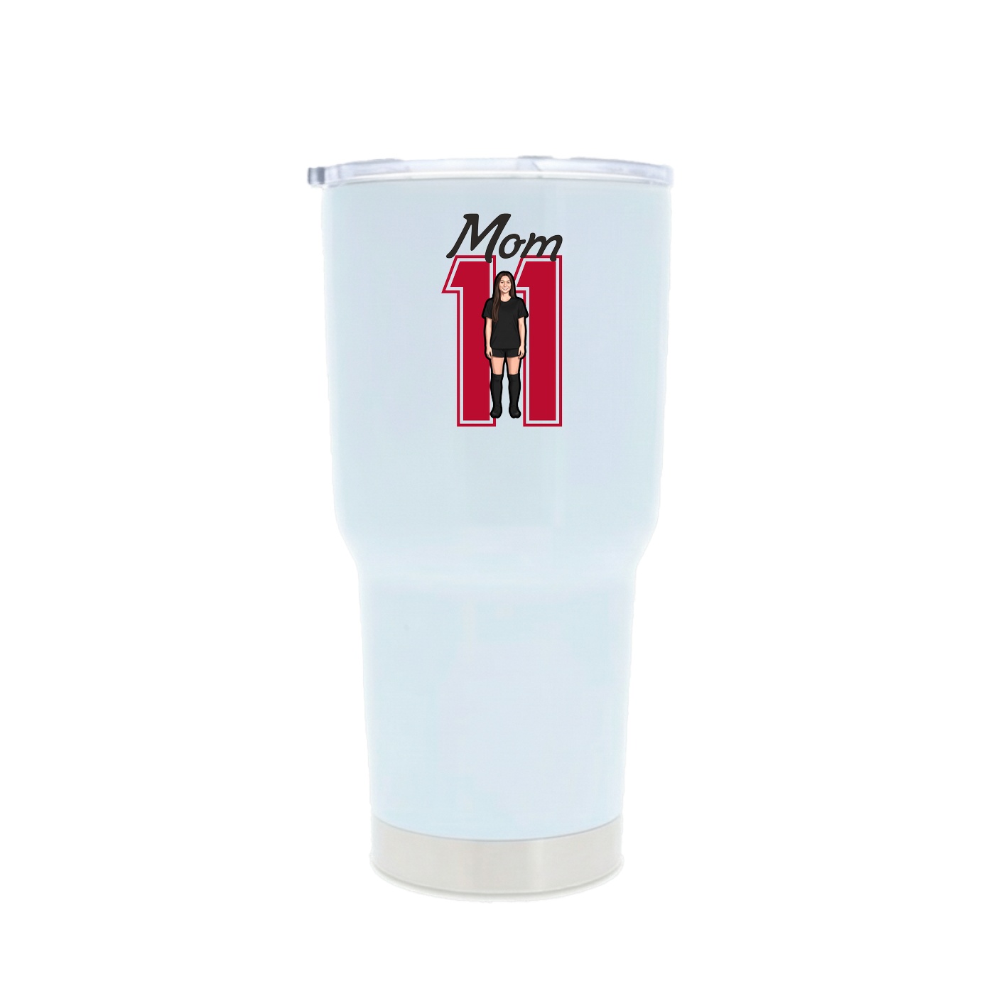 30oz Stainless Steel Tumbler — Mothers Day Shirsey in White