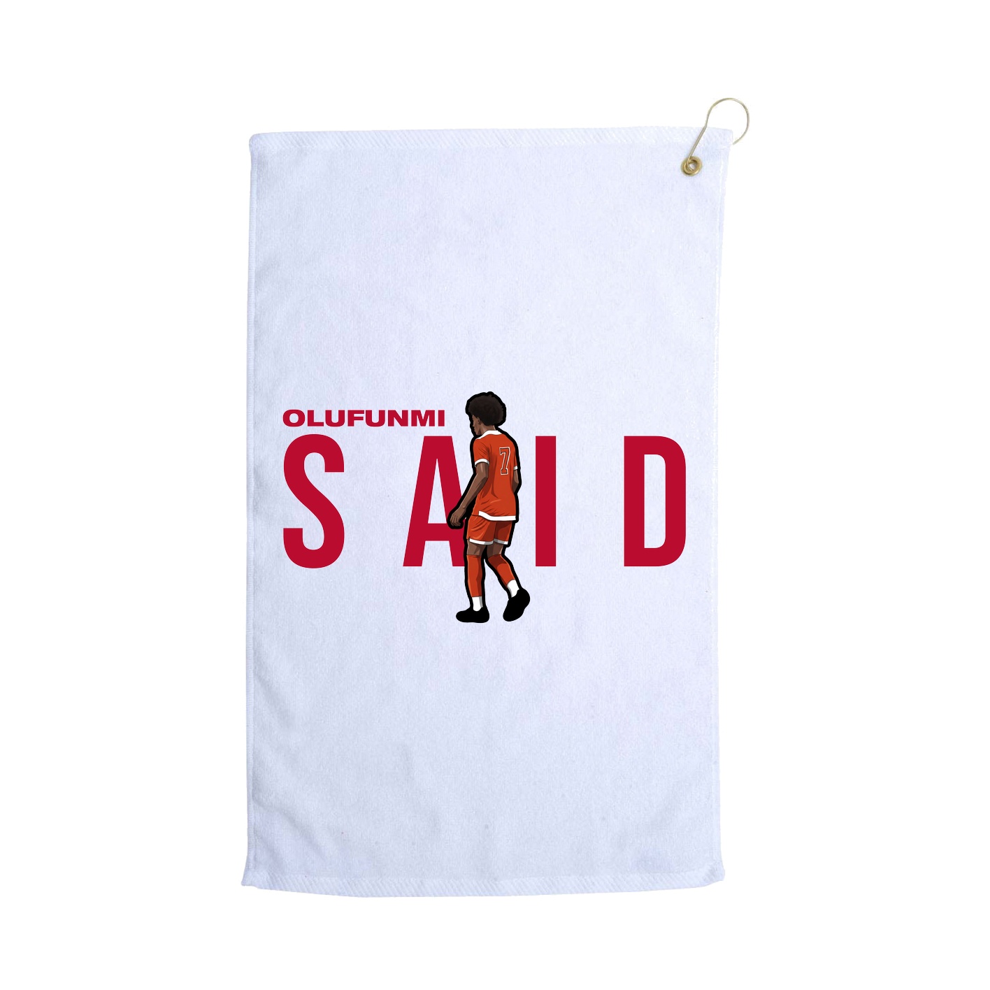Golf Towel — Player Name in White