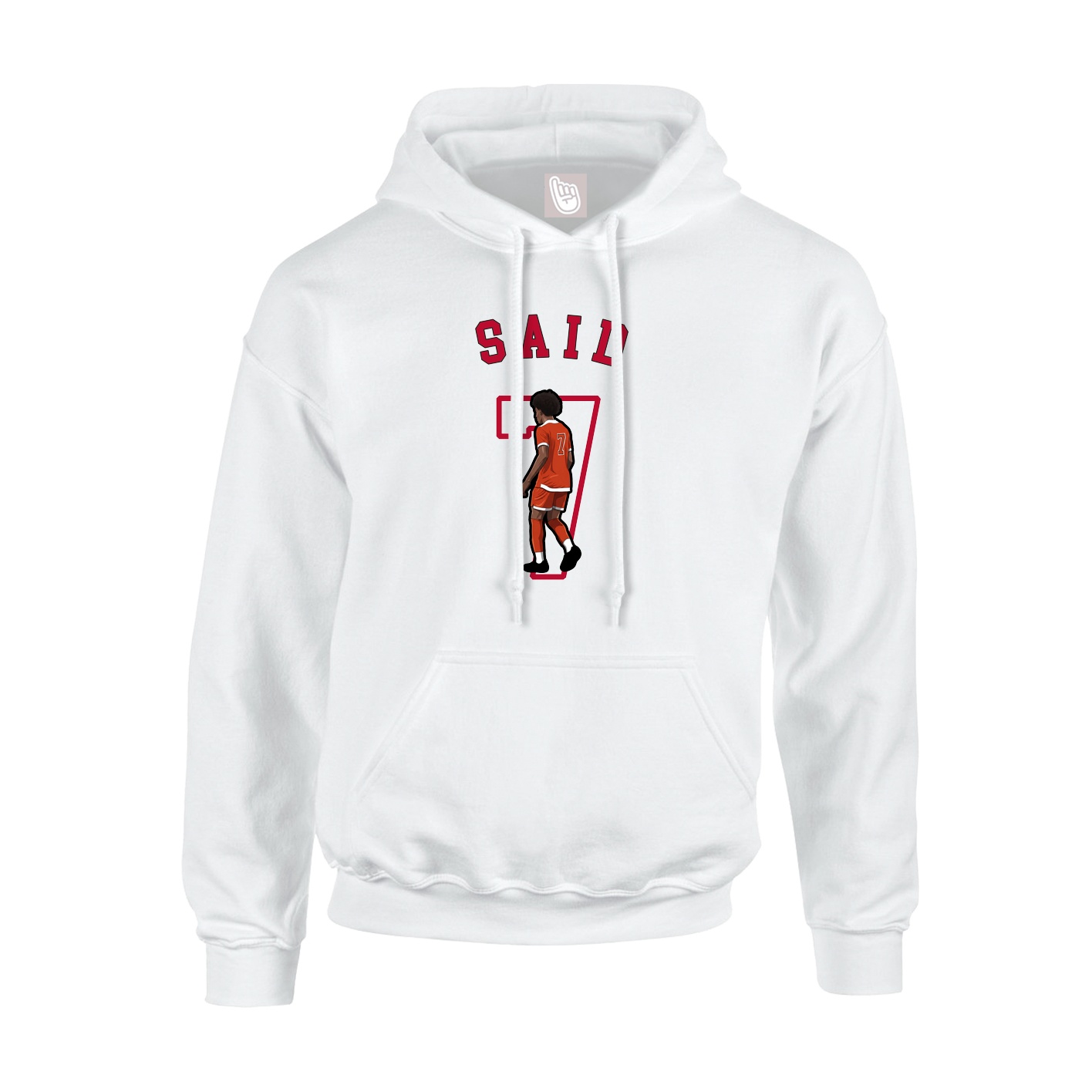 Youth Hoodie — Shirsey Arch in White