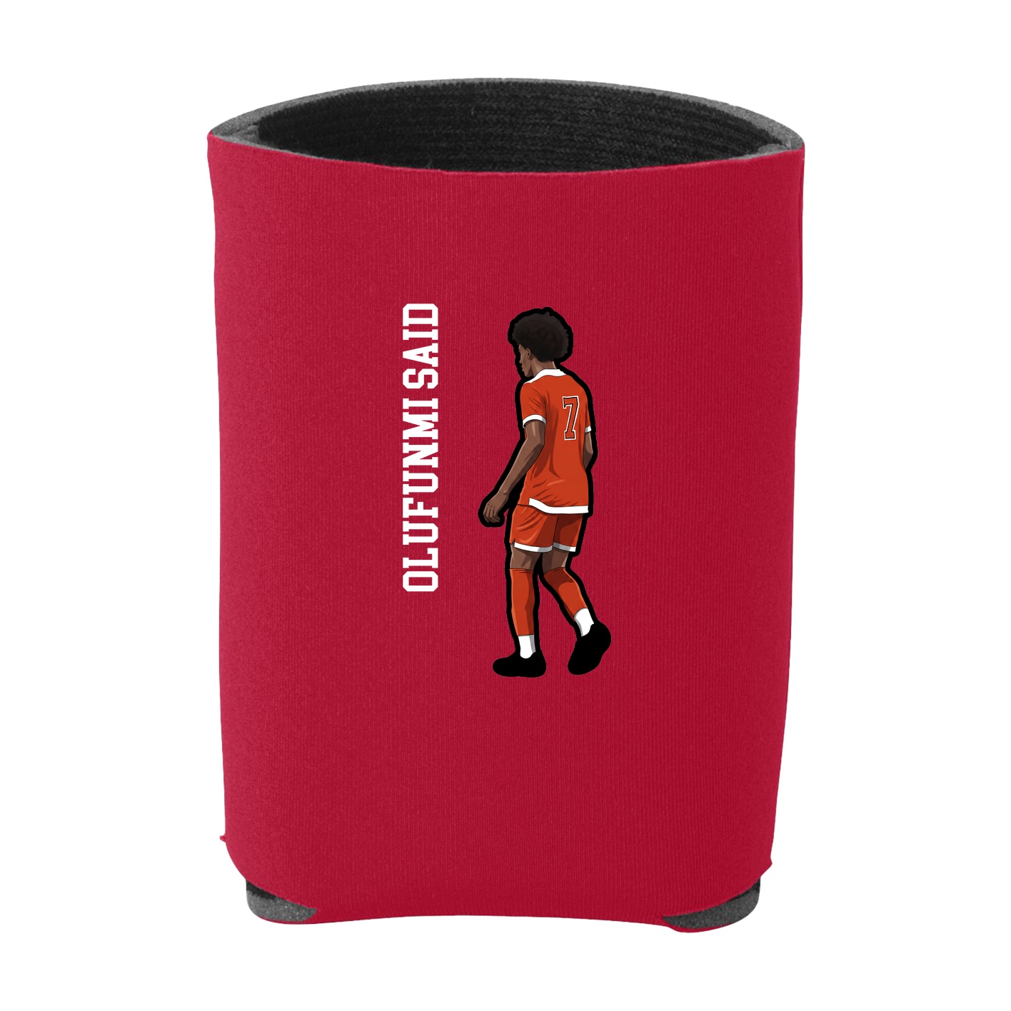 Can Holder — Name Vertical in Red