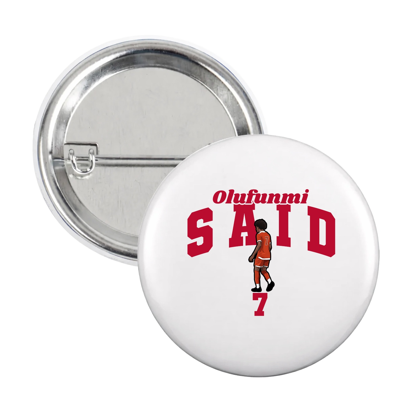 Game Day Button — Signature Arch in White