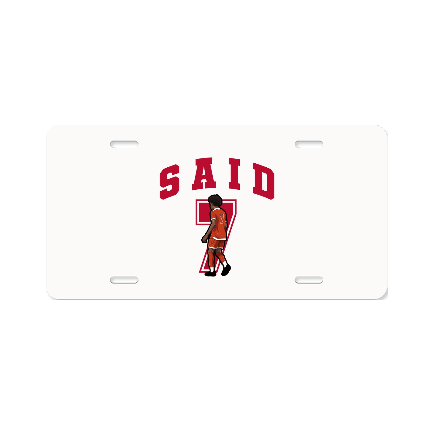 License Plate — Number in Classic