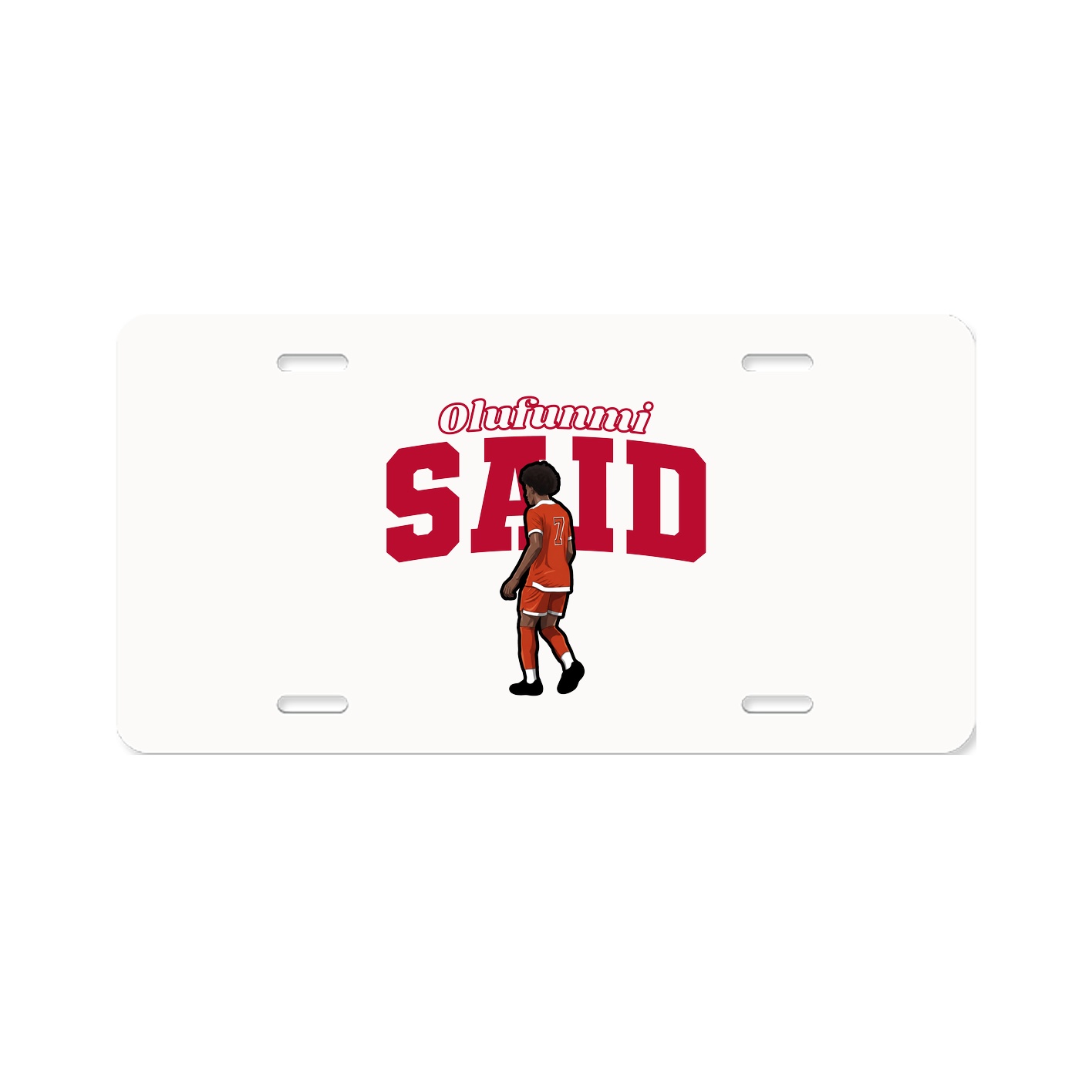 License Plate — Name Arch in Classic