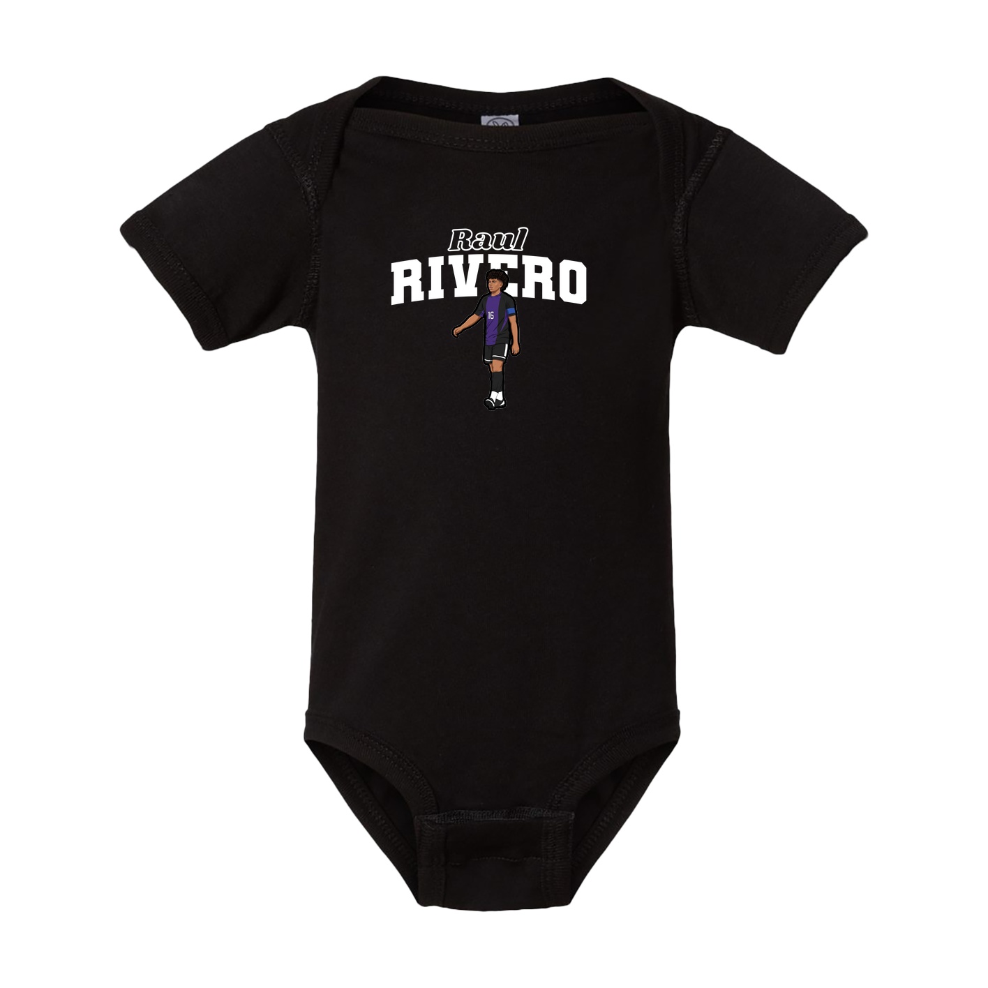 Baby Onesie — Name Arch in Black