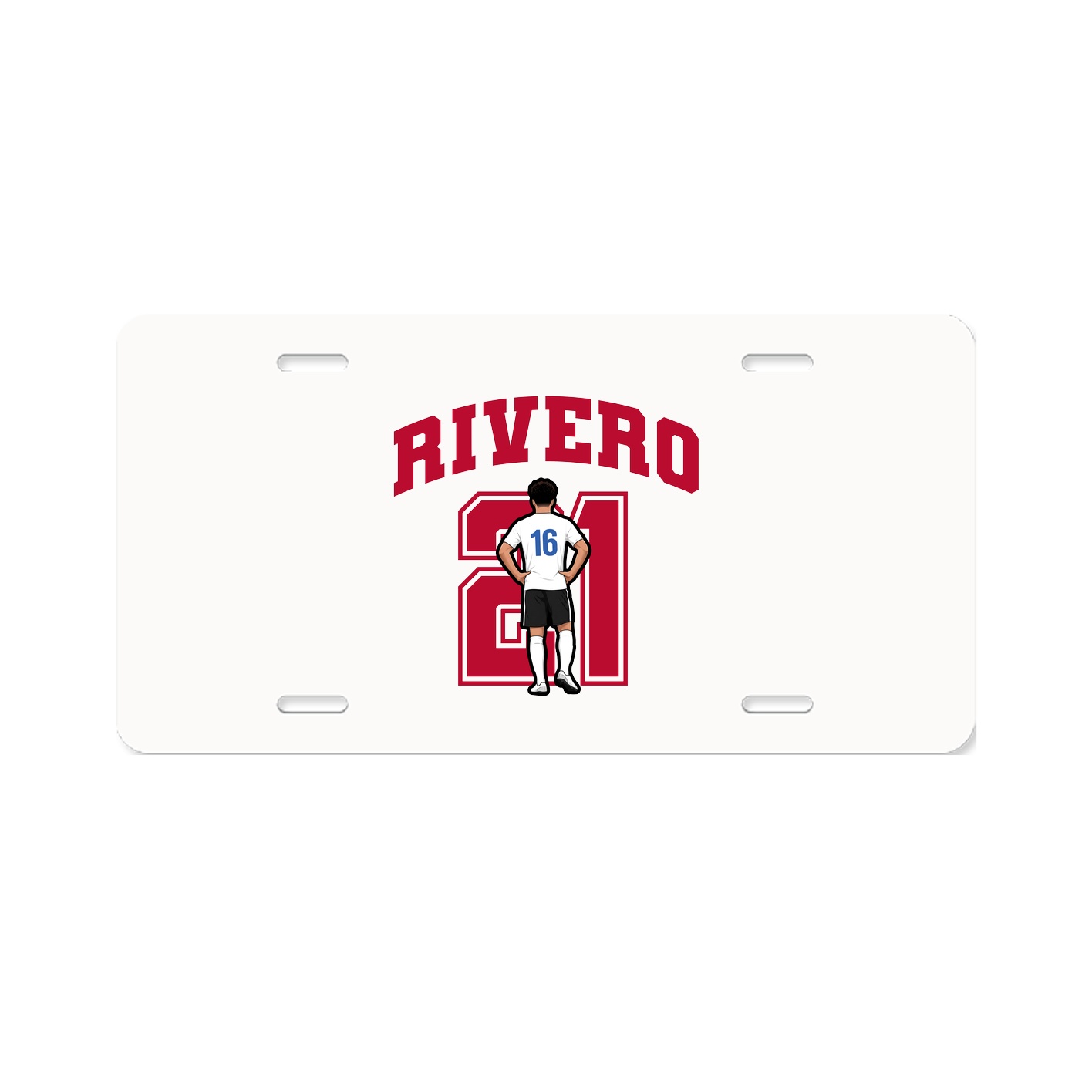 License Plate — Number in Classic