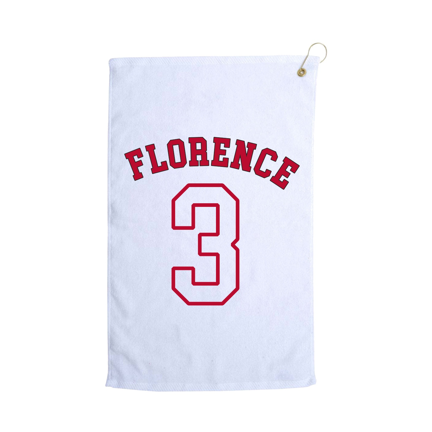 Golf Towel — Shirsey Arch in White